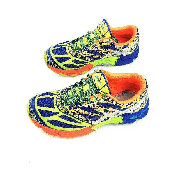 Asics Gel Noosa Tri 10 Blue Neon Green Womens 7 - Picture 3 of 8